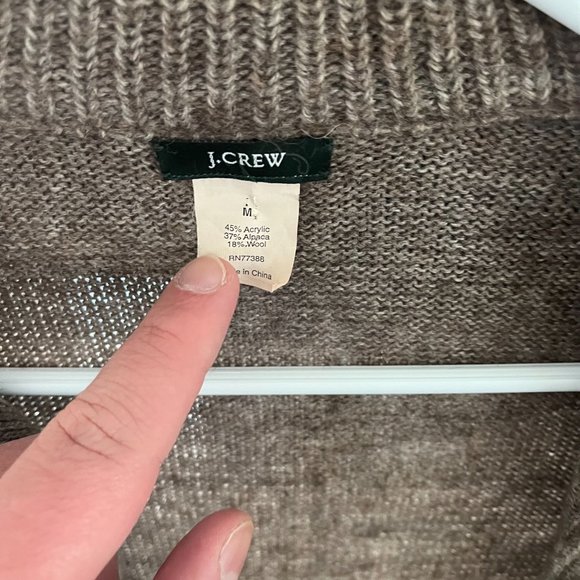 J.Crew: Good Condition Alpaca Cardigan - Picture 7 of 8